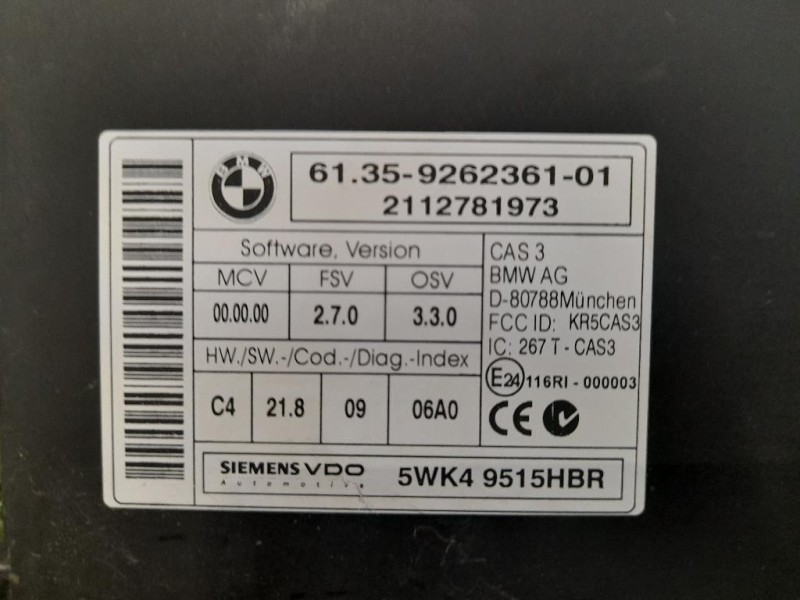 Centralina Comfort 61359262361 Bmw X1 F48 2015