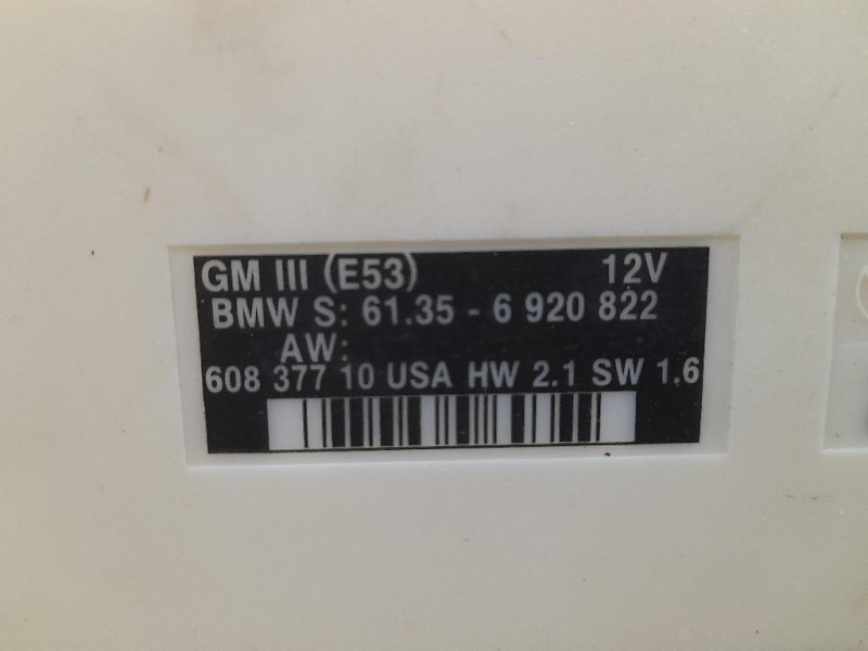 Centralina Comfort 6920822 Bmw X5 E53 2000