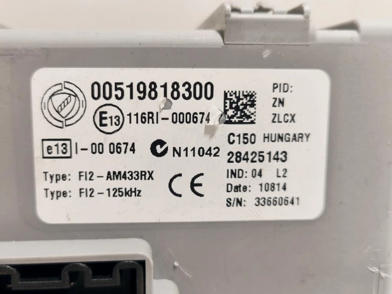 Centralina Comfort 00519818300 Fiat 500 II 2008