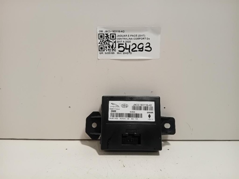 Centralina Comfort J9C3-19D118-AD Jaguar E-pace 2017