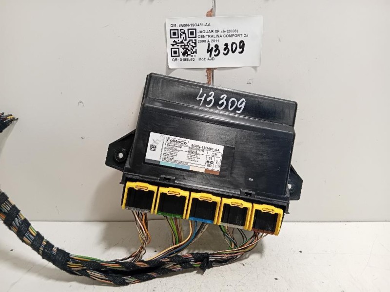 Centralina Comfort 8G9N-19G481-AA Jaguar XF I 2008