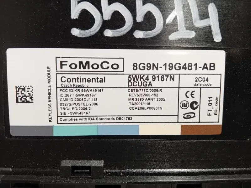 Centralina Comfort 8G9N-19G481-AB Jaguar XF I 2011