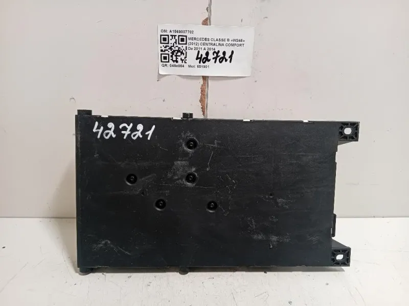 Centralina Comfort A1569007702 Mercedes Classe B W246 2012