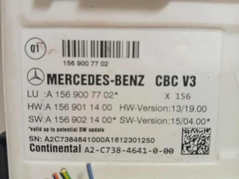 Centralina Comfort A1569007702 Mercedes Classe B W246 2012