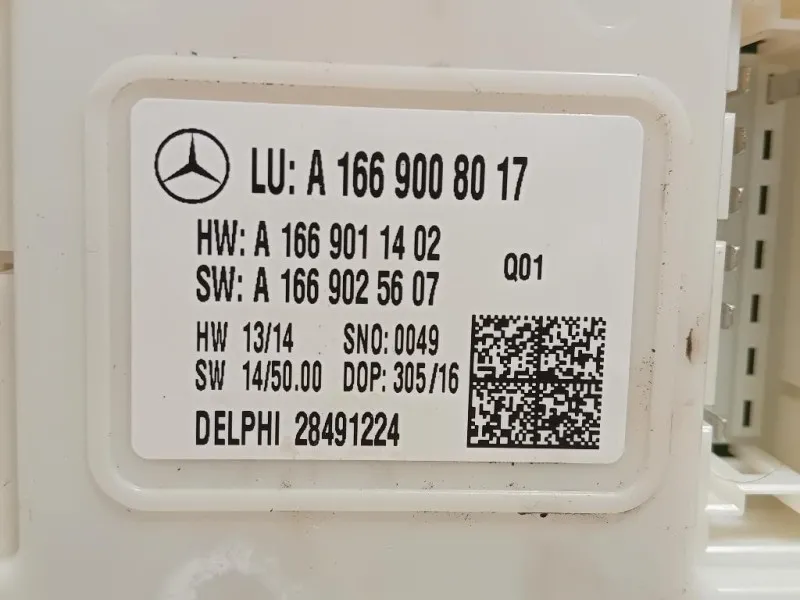 Centralina Comfort A1669008017 Mercedes Classe GLE W166 2015