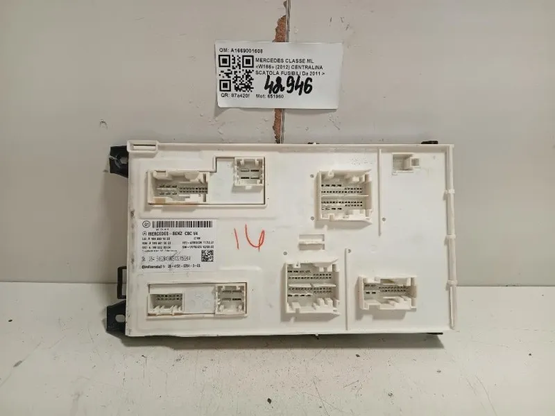 Centralina Comfort A1669001608 Mercedes Classe ML W166 2012