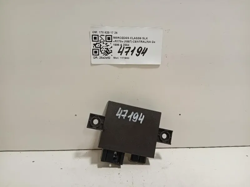 Centralina Comfort 170 820 17 26 Mercedes Classe SLK R170 1997