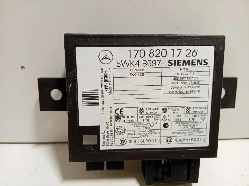 Centralina Comfort 170 820 17 26 Mercedes Classe SLK R170 1997