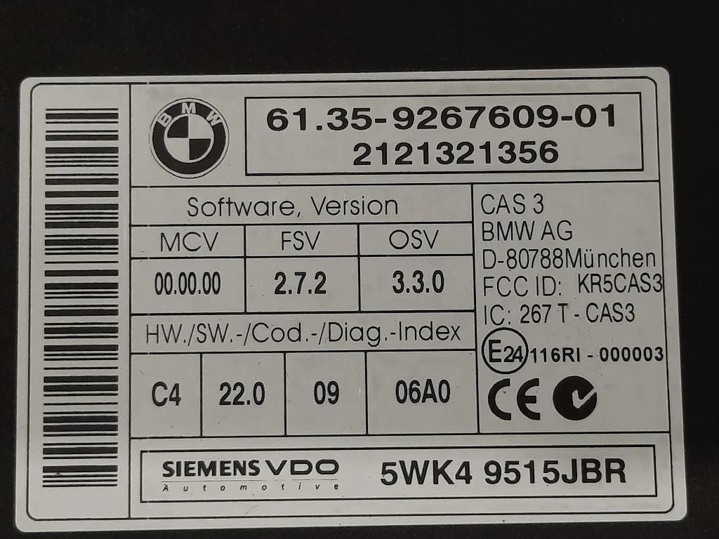 Centralina Comfort 6135-9267609-01 Mini Countryman Cooper F60 2017