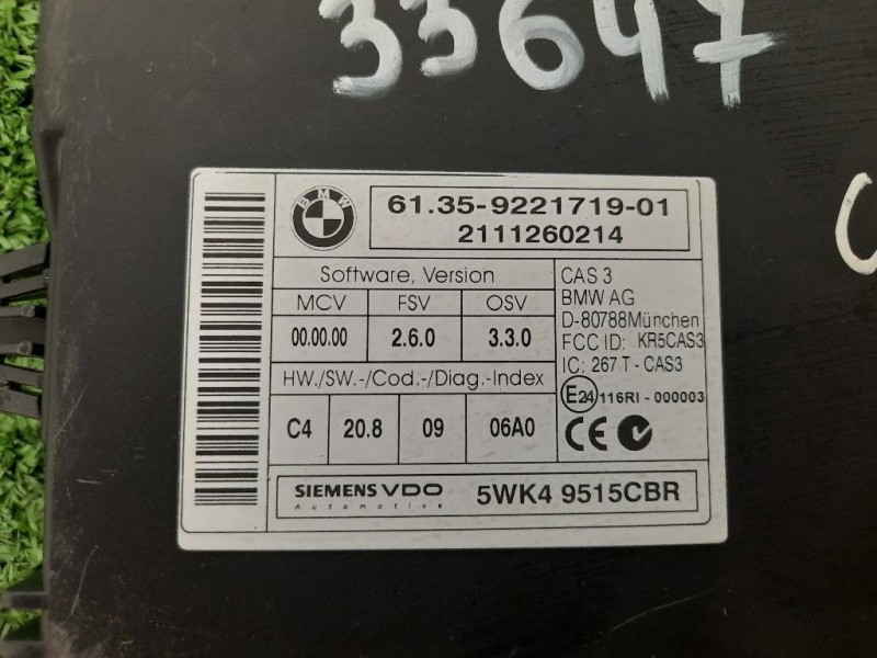 Centralina Comfort 6135922171901 Mini MINI Cooper R56 2007