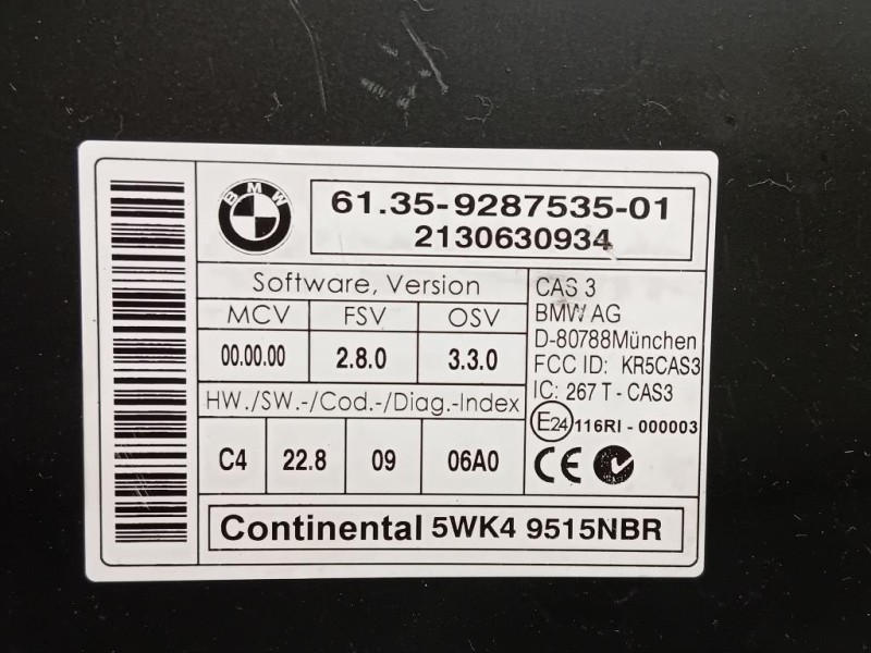 Centralina Comfort 6135-9287535-02 Mini MINI Cooper R56 2007