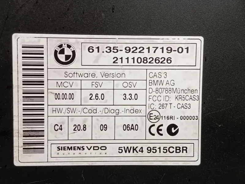 Centralina Comfort 6135-9287535-02 Mini MINI Cooper R56 2007