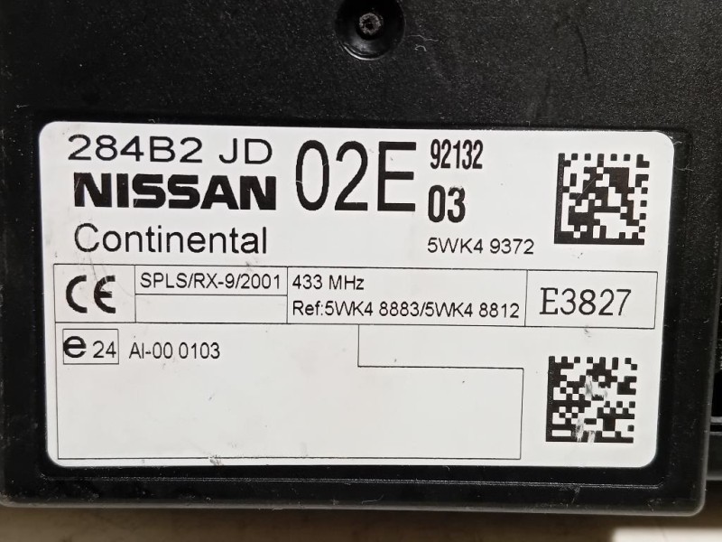 Centralina Comfort 284B2 JD Nissan Qashqai I 2010