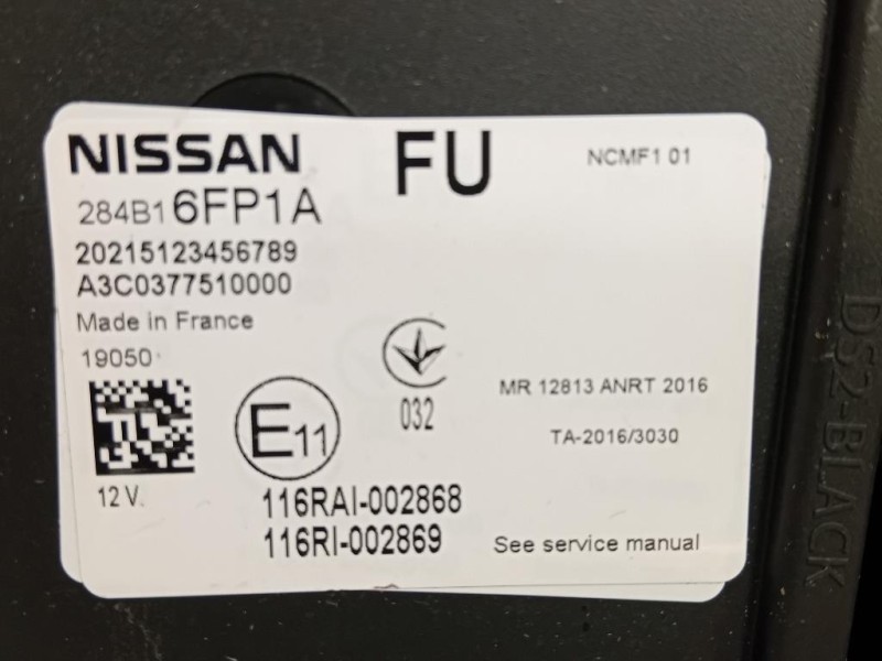 Centralina Comfort 284B16FP1A Nissan Qashqai II 2017