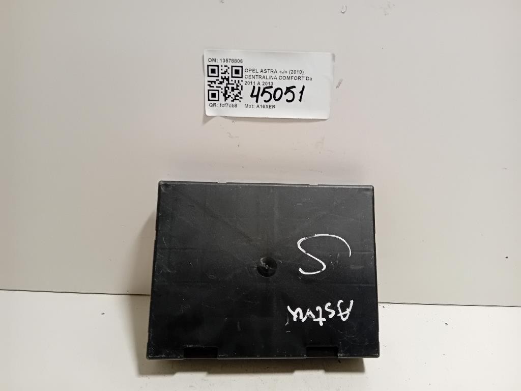 Centralina Comfort 13578806 Opel Astra J 2010