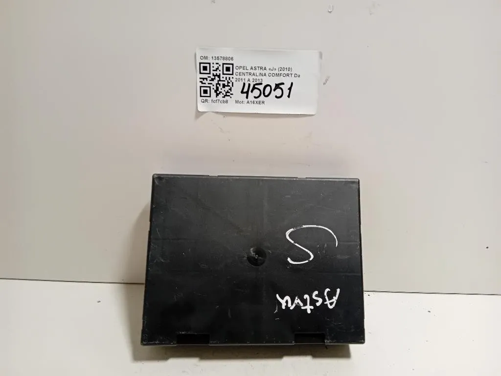 Centralina Comfort 13578806 Opel Astra J 2010