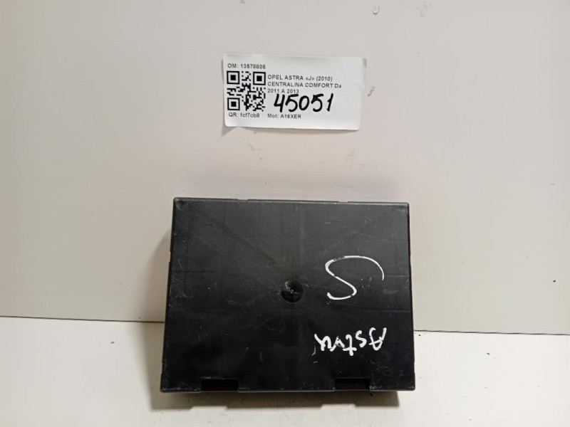 Centralina Comfort 13578806 Opel Astra J 2010
