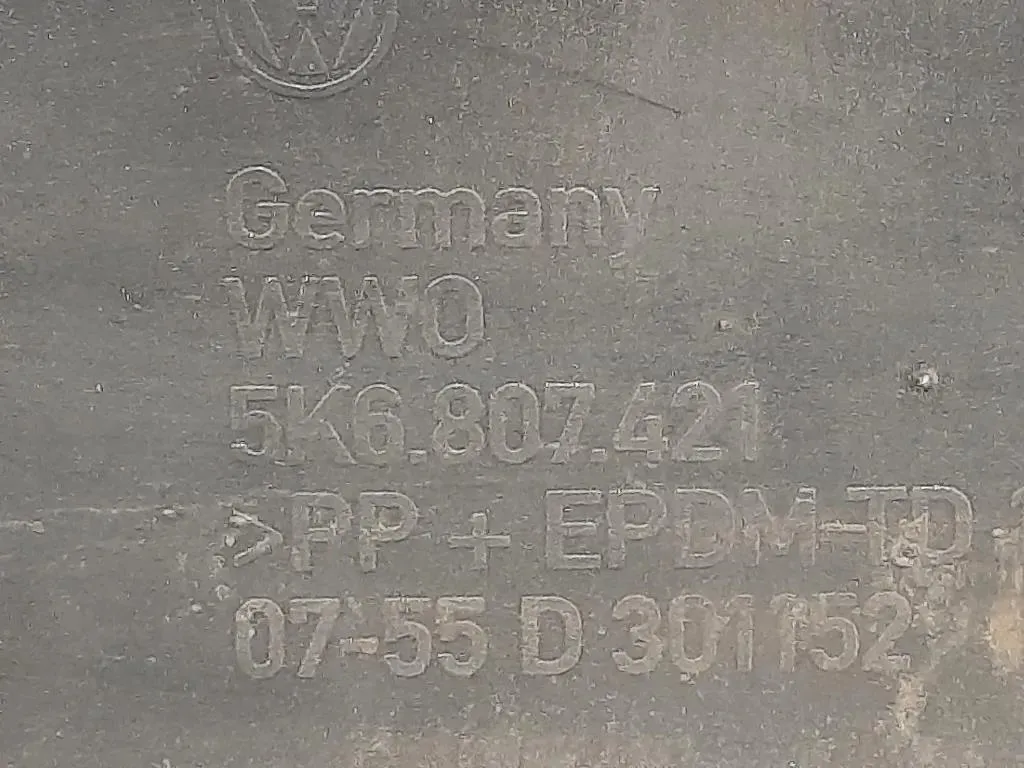 Paraurti POST 5K6 807 421 Volkswagen GOLF VI 2009