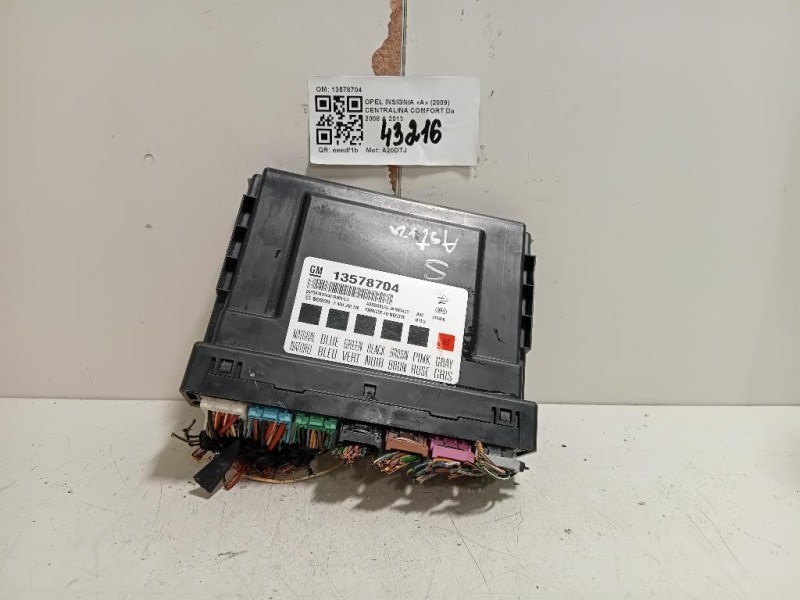 Centralina Comfort 13578704 Opel Insignia A 2009