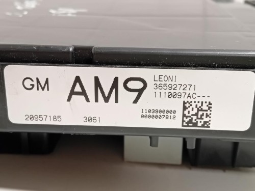 Centralina Comfort 365927271 Opel Zafira C 2012