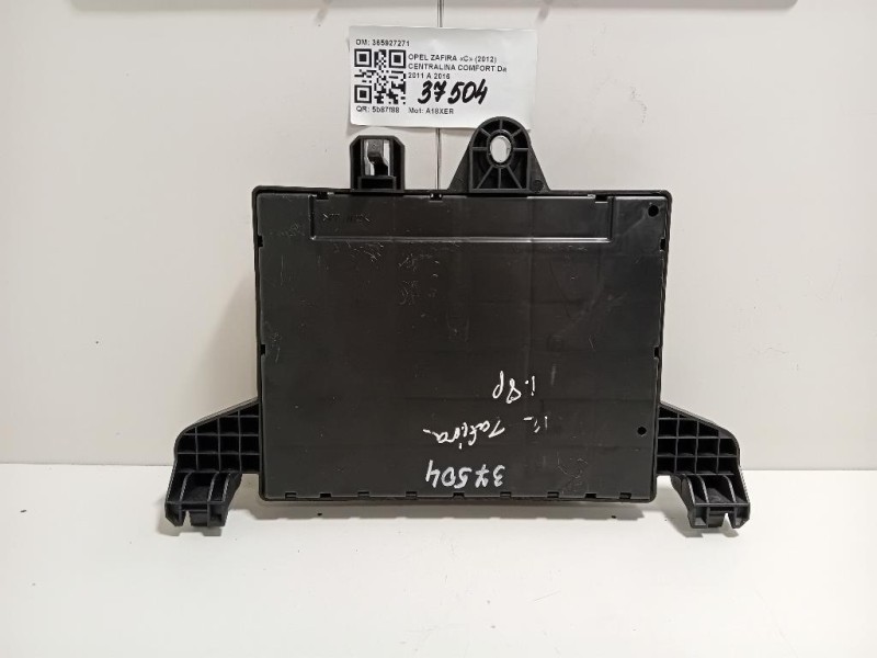 Centralina Comfort 365927271 Opel Zafira C 2012