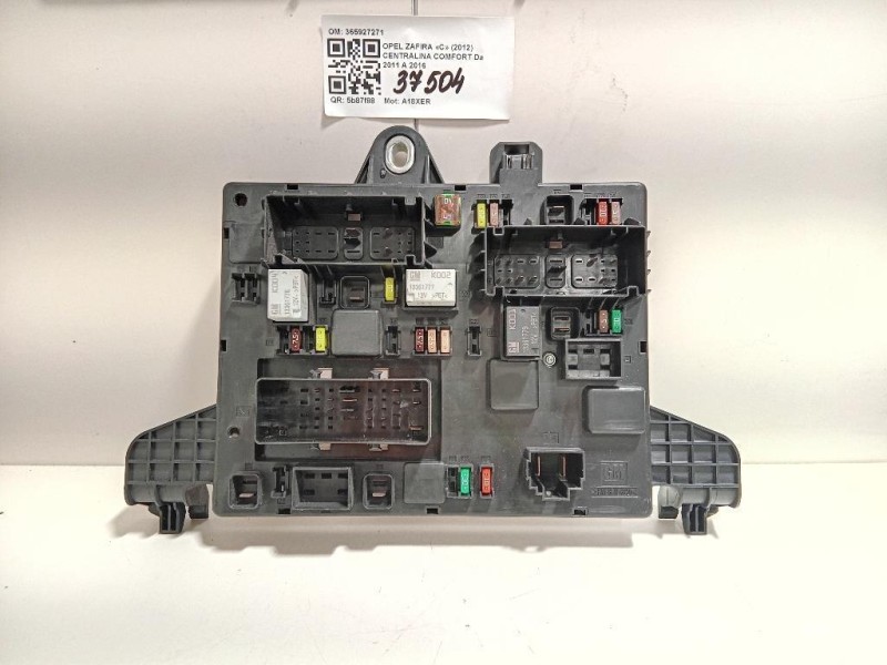 Centralina Comfort 365927271 Opel Zafira C 2012