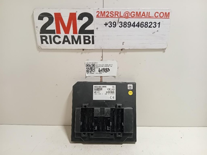 Centralina Comfort 6C0 937 089 C Seat Toledo KG3 2013