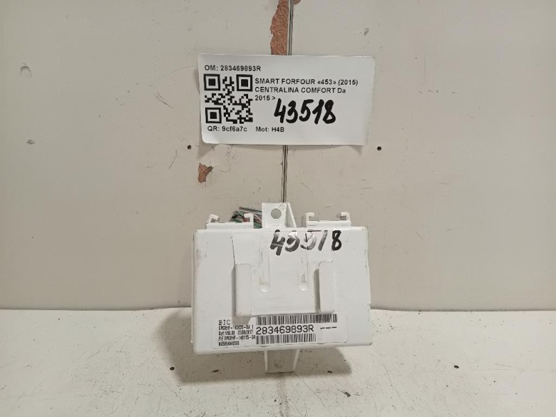 Centralina Comfort 283469893R MODULO CONTROLLO COMFORT Smart Forfour 453 2015