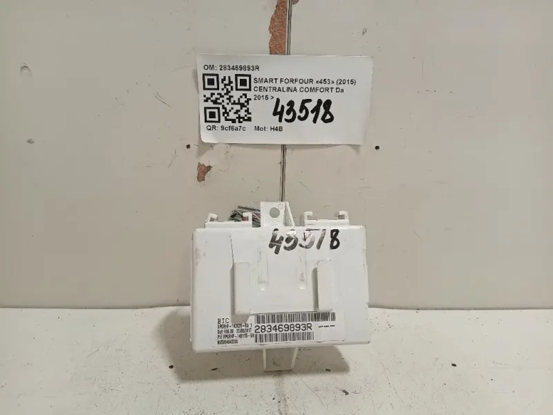 Centralina Comfort 283469893R MODULO CONTROLLO COMFORT Smart Forfour 453 2015