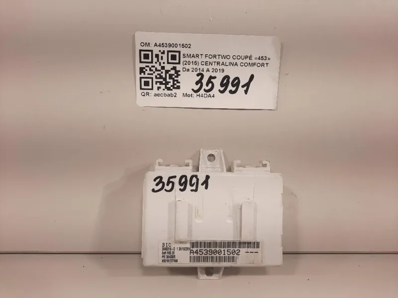 Centralina Comfort A4539001502 Smart Fortwo Coupé 453 2015