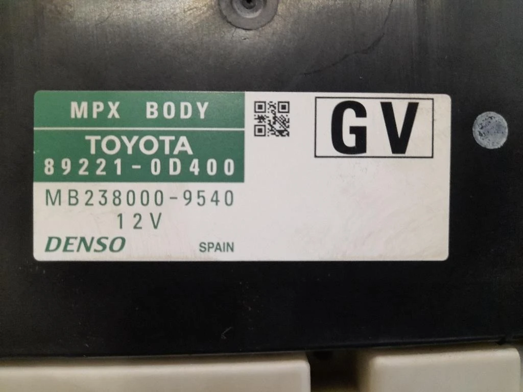 Centralina Comfort 89221-0D400 Toyota Yaris IV 2012