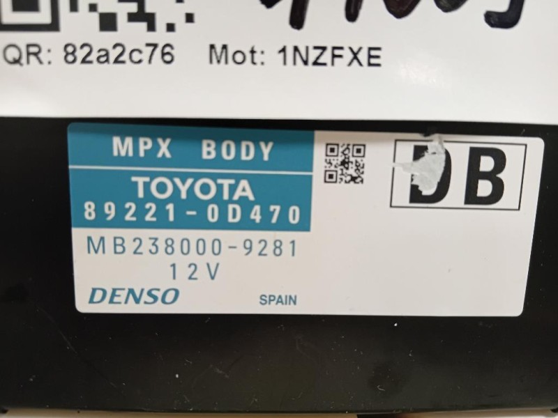 Centralina Comfort 89221-0D470 Toyota Yaris IV 2017