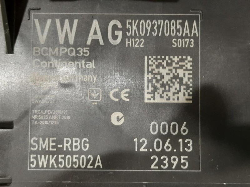 Centralina Comfort 5K0937085AA Volkswagen Caddy IV 2011