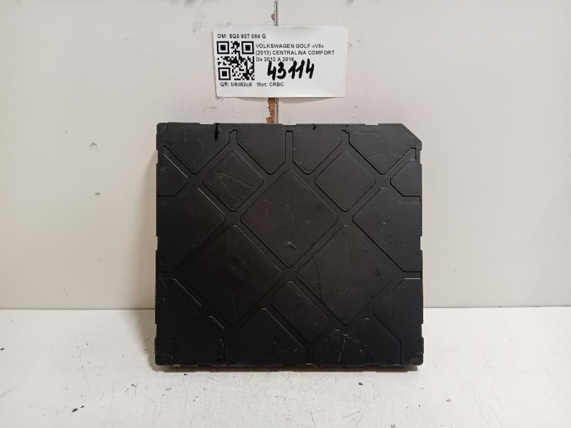 Centralina Comfort 5Q0937084Q Volkswagen GOLF VII 2013