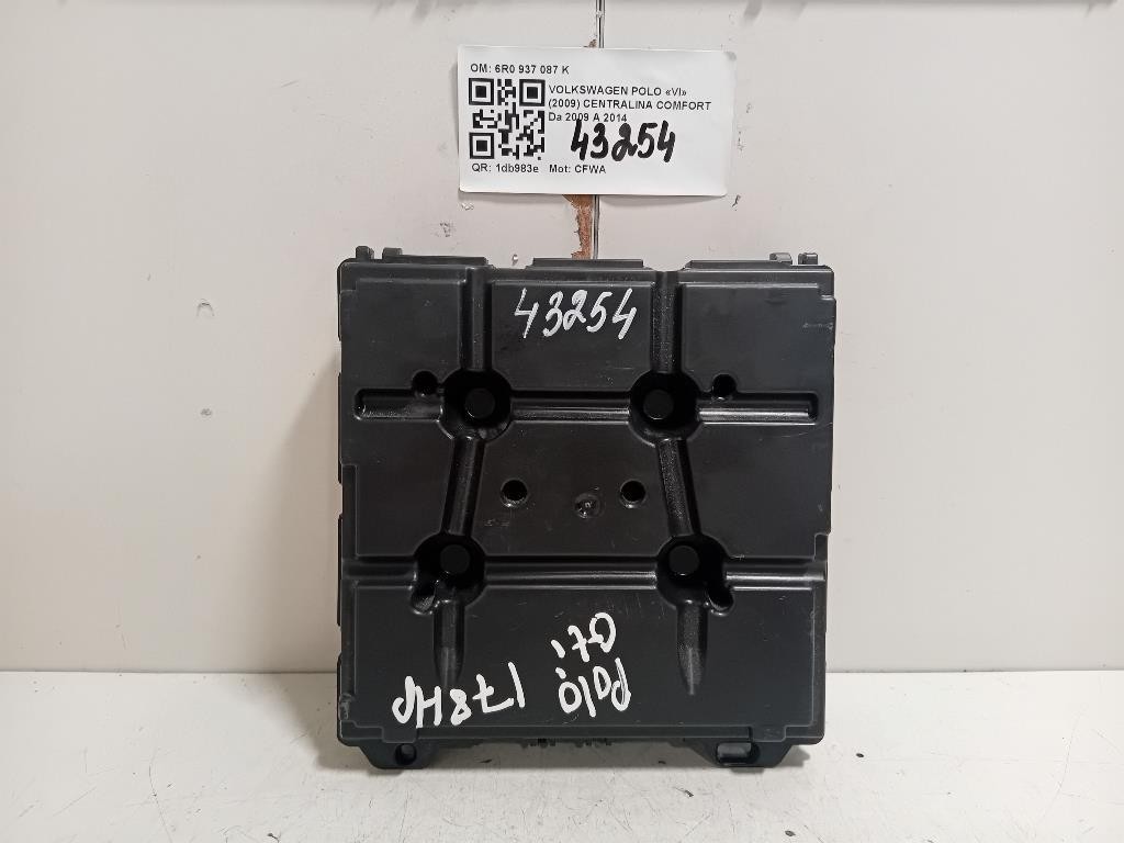 Centralina Comfort 6R0 937 087 K Volkswagen POLO VI 2009