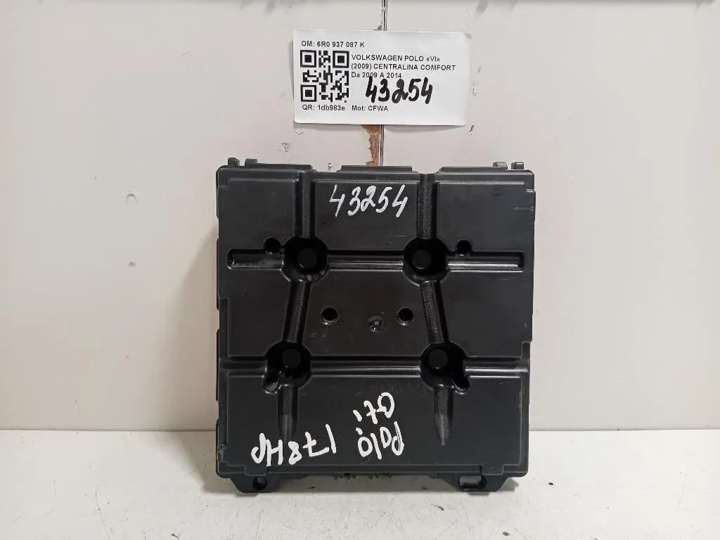 Centralina Comfort 6R0 937 087 K Volkswagen POLO VI 2009