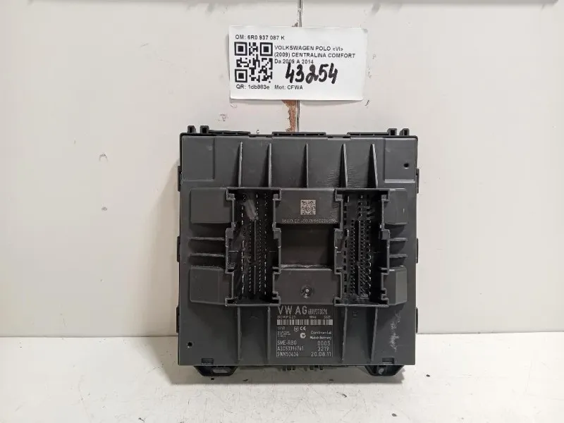 Centralina Comfort 6R0 937 087 K Volkswagen POLO VI 2009