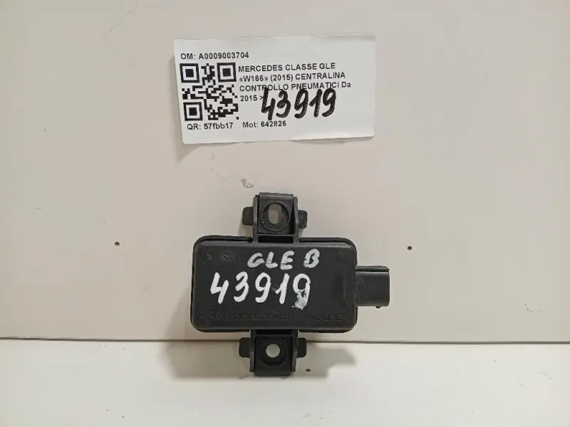 Centralina Controllo Pneumatici A0009003704 Mercedes Classe GLE W166 2015