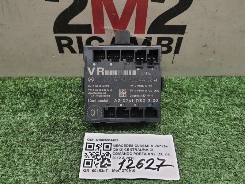 Centralina DI Comando Porta ANT DX A1669004402 Mercedes Classe A W176 2013