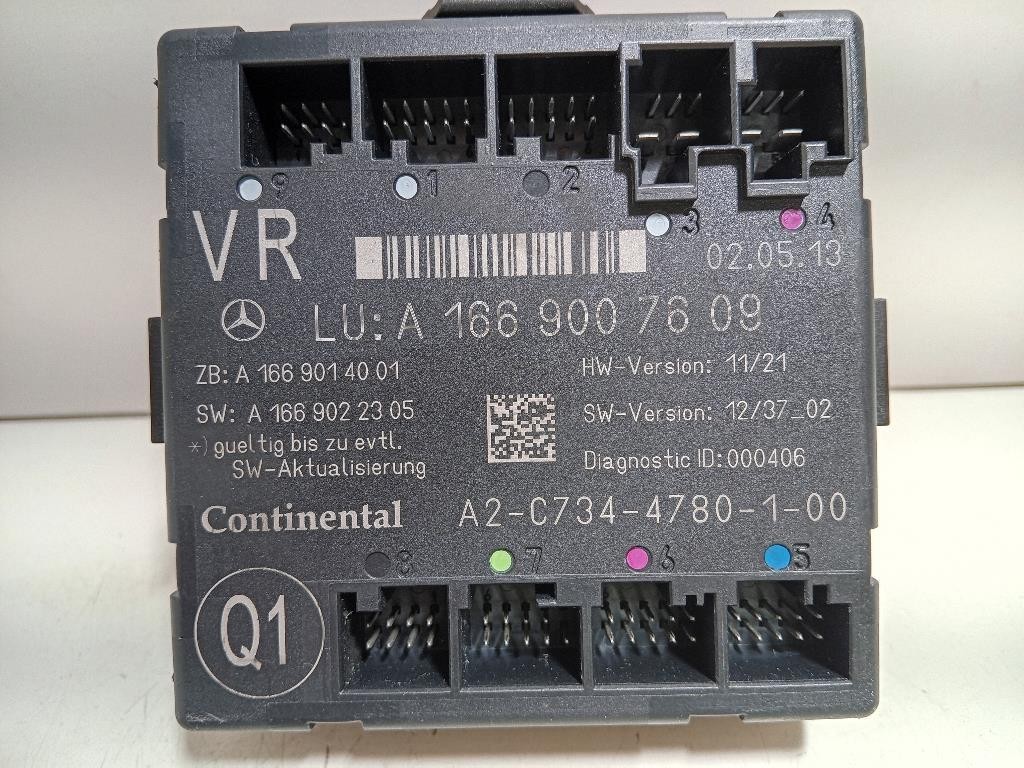 Centralina DI Comando Porta ANT DX A 166 900 76 09 Mercedes Classe ML W166 2012