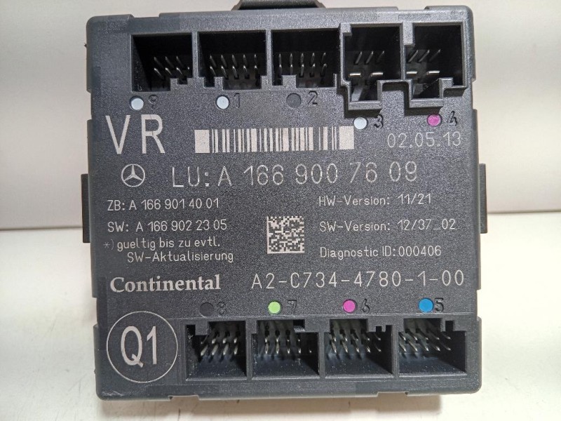 Centralina DI Comando Porta ANT DX A 166 900 76 09 Mercedes Classe ML W166 2012