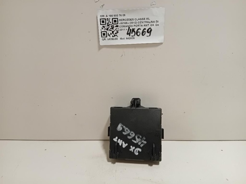 Centralina DI Comando Porta ANT DX A 166 900 76 09 Mercedes Classe ML W166 2012