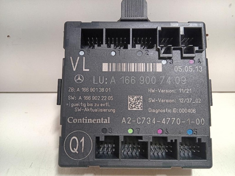 Centralina DI Comando Porta ANT SX A 166 900 74 09 Mercedes Classe ML W166 2012