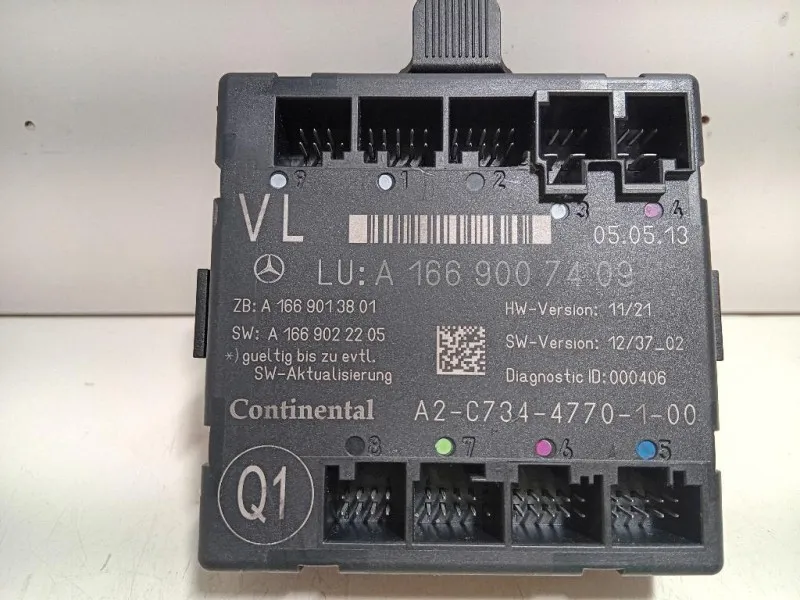 Centralina DI Comando Porta ANT SX A 166 900 74 09 Mercedes Classe ML W166 2012