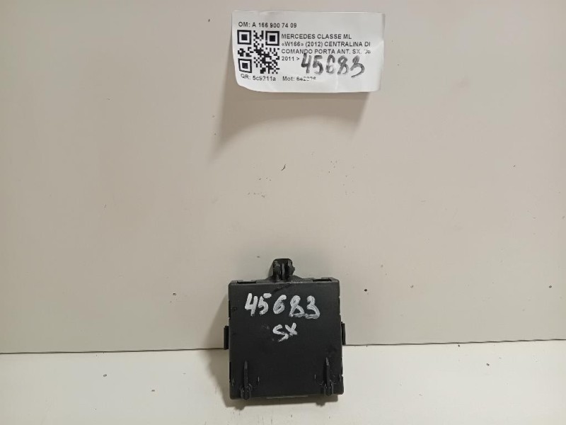 Centralina DI Comando Porta ANT SX A 166 900 74 09 Mercedes Classe ML W166 2012