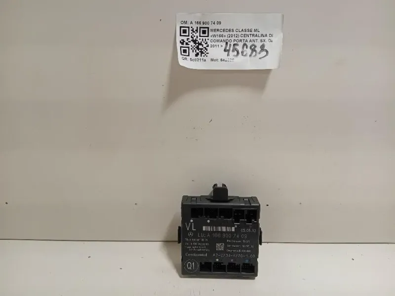 Centralina DI Comando Porta ANT SX A 166 900 74 09 Mercedes Classe ML W166 2012