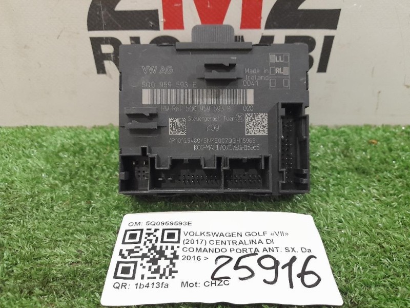 Centralina DI Comando Porta ANT SX 5Q0959593E Volkswagen GOLF VII 2017