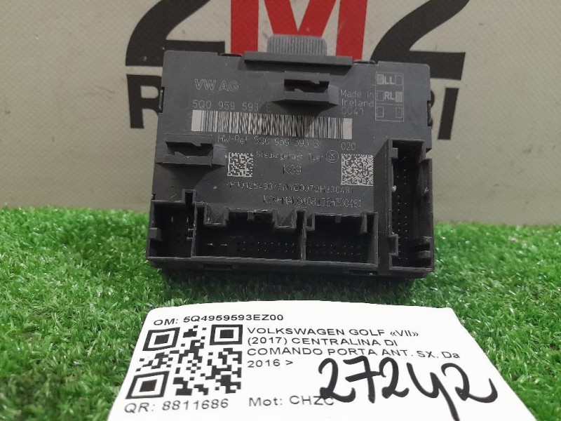 Centralina DI Comando Porta ANT SX 5Q4959593EZ00 Volkswagen GOLF VII 2017