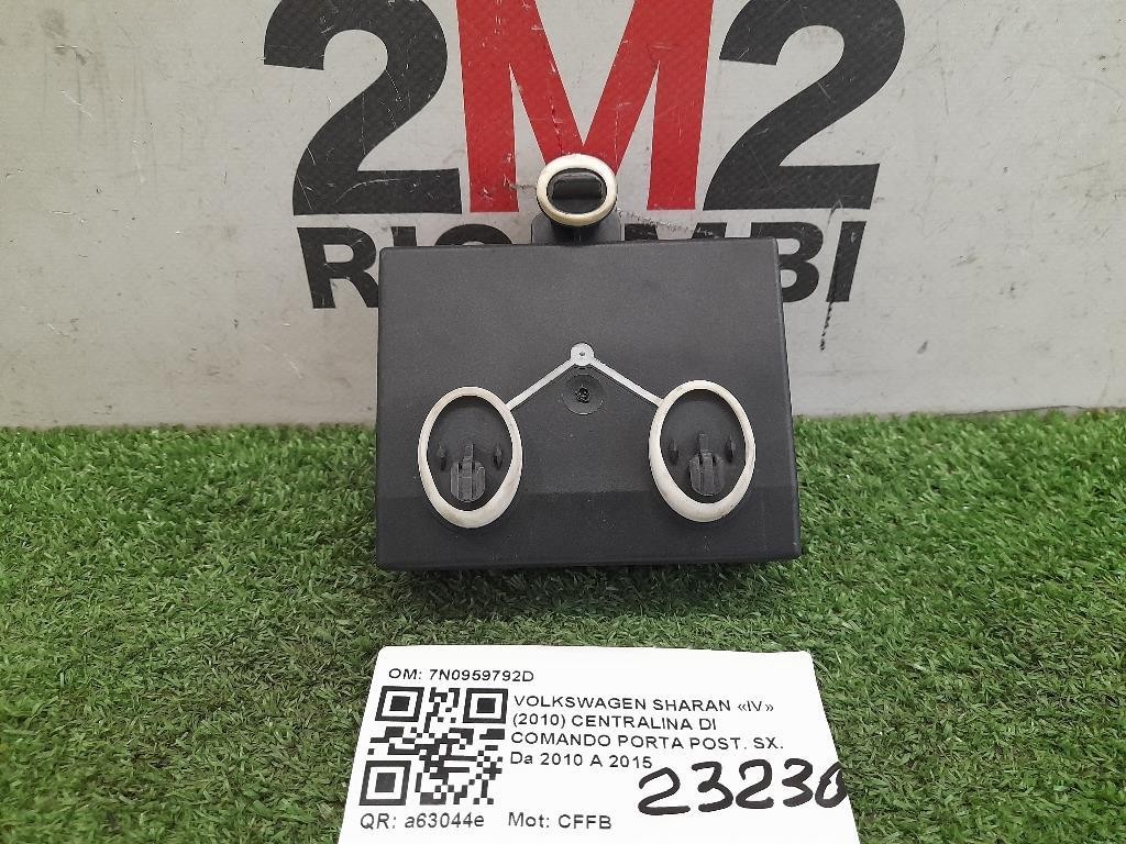Centralina DI Comando Porta POST SX 7N0959792D Volkswagen Sharan IV 2010