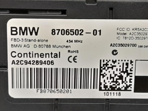 Centralina Elettronica AC Bmw Serie 2 F22 Coupe 2014